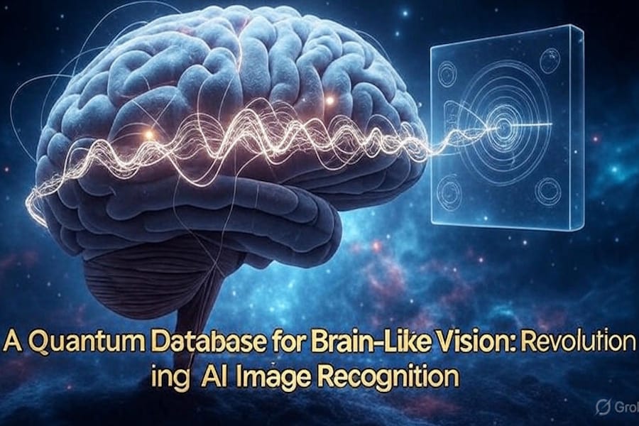 A Quantum Database for Brain-Like Vision: Revolutionizing AI Image Recognition