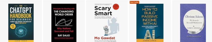 Great Deals on AI books from Amazon