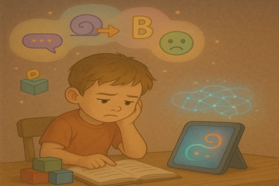 AI can help with Early Detection of Struggles within children