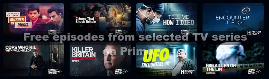 Watch Free episodes from selected TV series on Prime