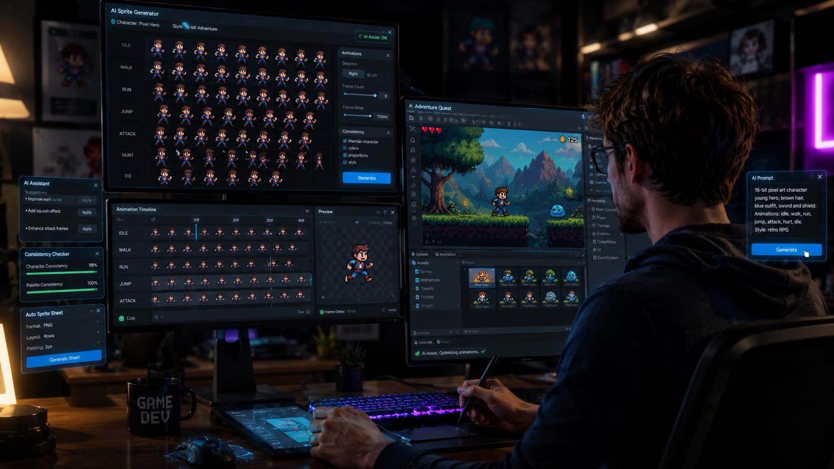 How to Create an AI Sprite Sheet: A Step-by-Step Guide for Game Developers