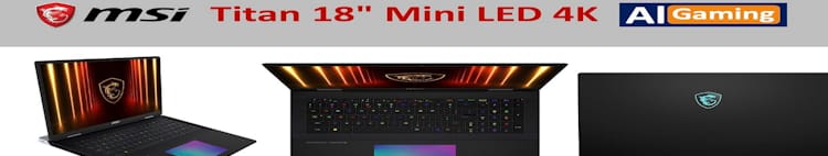 msi Titan 18 HX AI Gaming Laptop 18 inch
