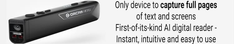 OrCam Read - Artificial Intelligence (AI) Assistive Reader