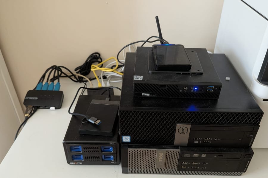 PFVME Hardware made up of 3 computers