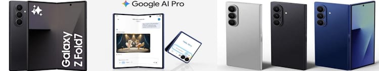 Samsung Galaxy Z Fold7 AI Phone, Thin and Light Foldable Design, Large Screen, 200MP Camera, 256GB Storage, 12GB Memory, 4400 mAh Battery