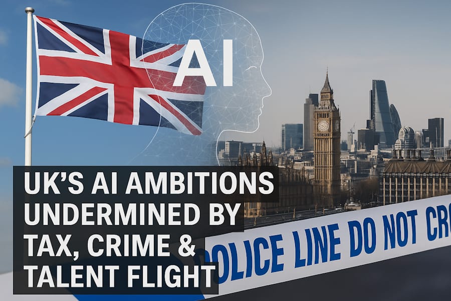 Britains Big AI Ambition at Risk Amid Tax Hikes, Crime Surge, and Talent Flight