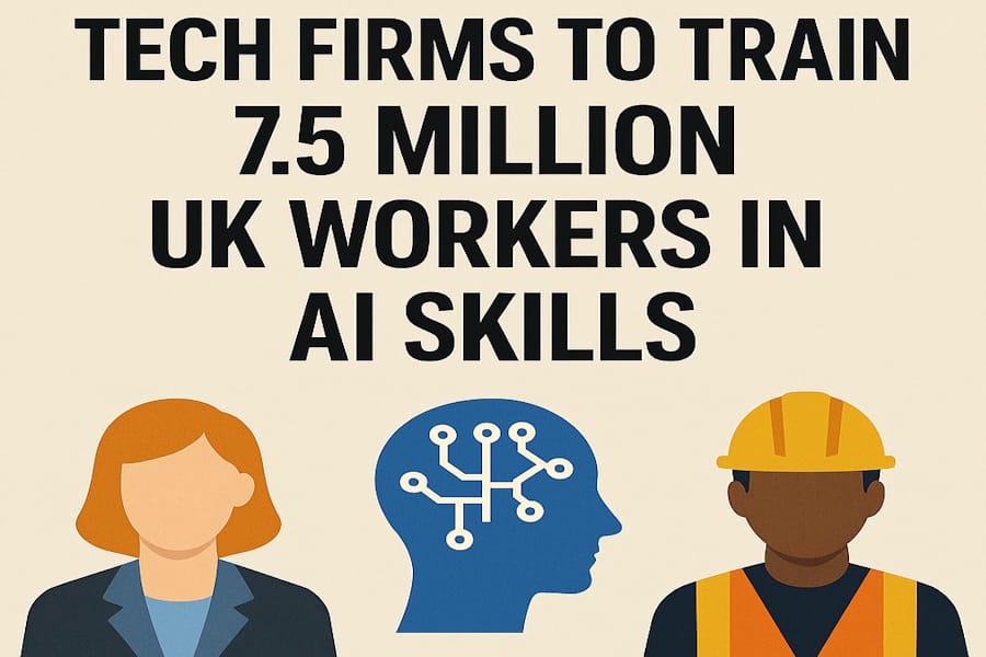 Tech Giants Pledge to Train 7.5 Million UK Workers in AI Skills