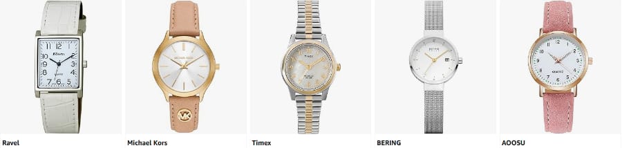 Great Deals on Ladies Watches from Amazon